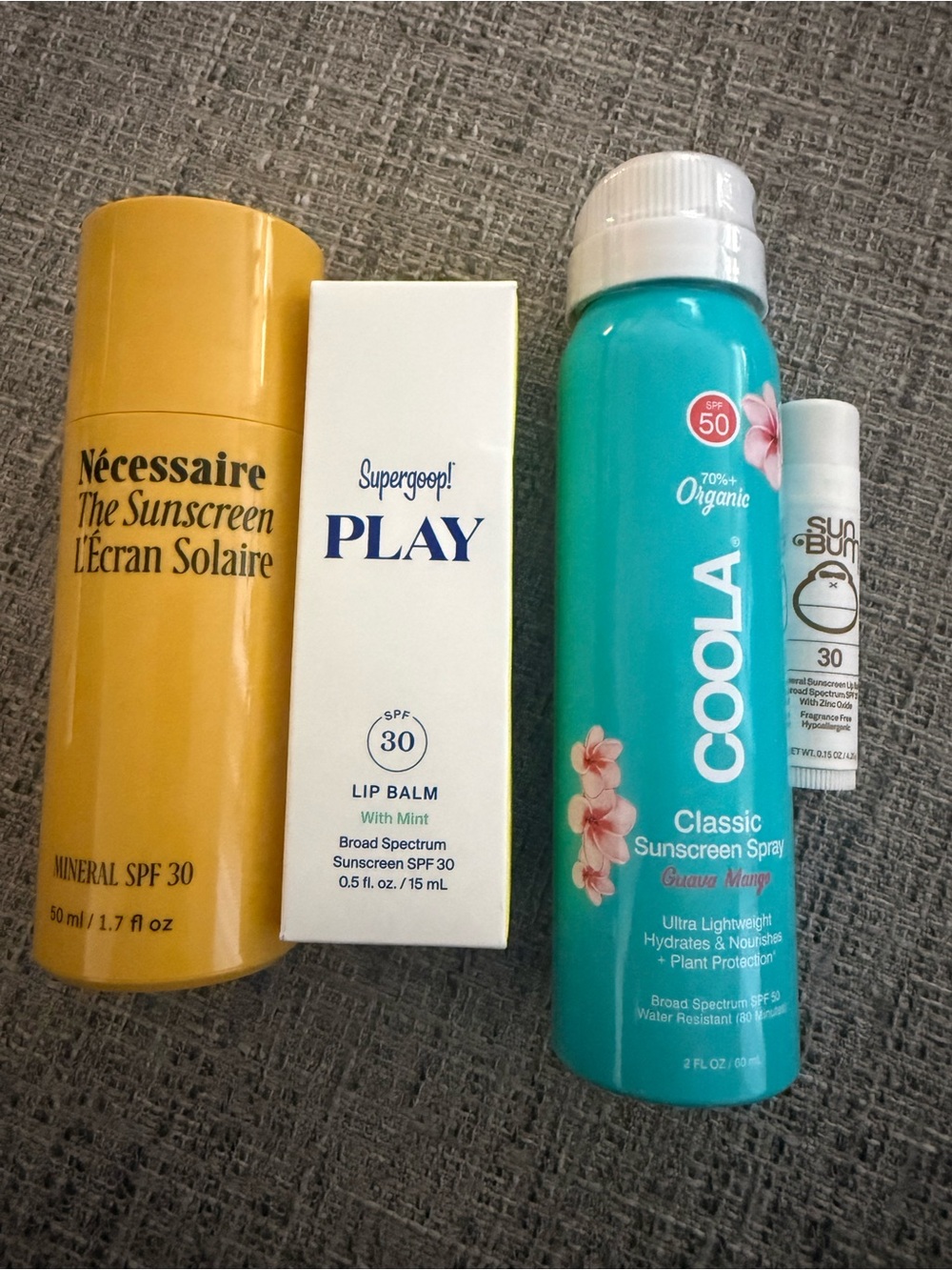 NEW Premium SPF Travel Bundle Supergoop Coola Nécessaire Sun Bum Sunscreen Lip